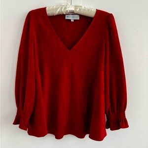 Tuckernuck Scarlet V-Neck Blouse